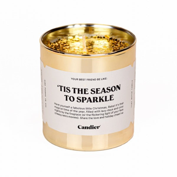 Tis The Season To Sparkle Candle