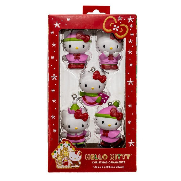 Hello Kitty Set Of Ornaments