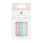Pastel Birthday Candles