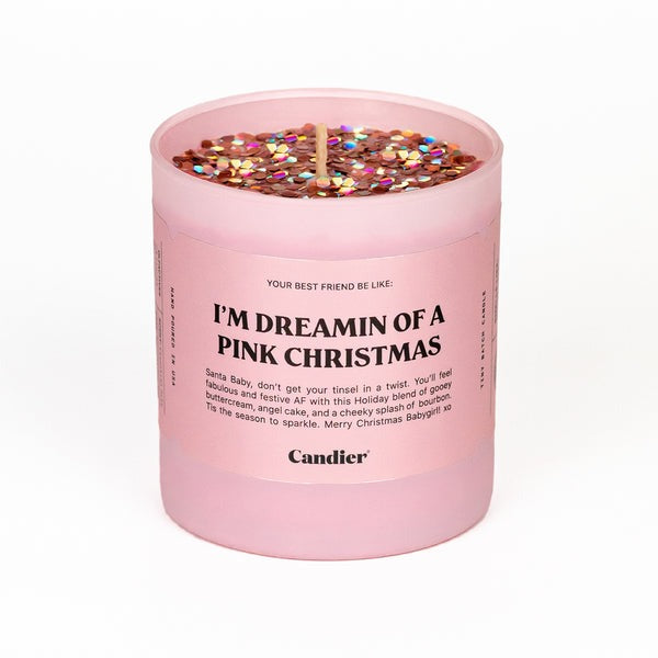 I'm Dreaming Of A Pink Christmas Candle