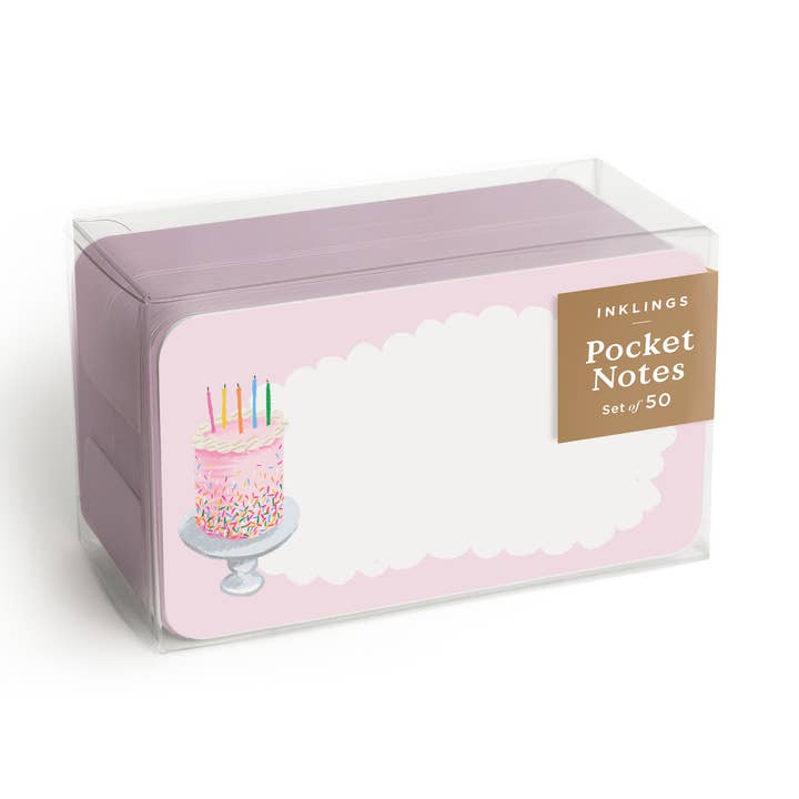 Birthday Cake Pocket Notes