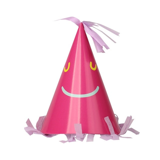 Paper Party Hats Smiley Face