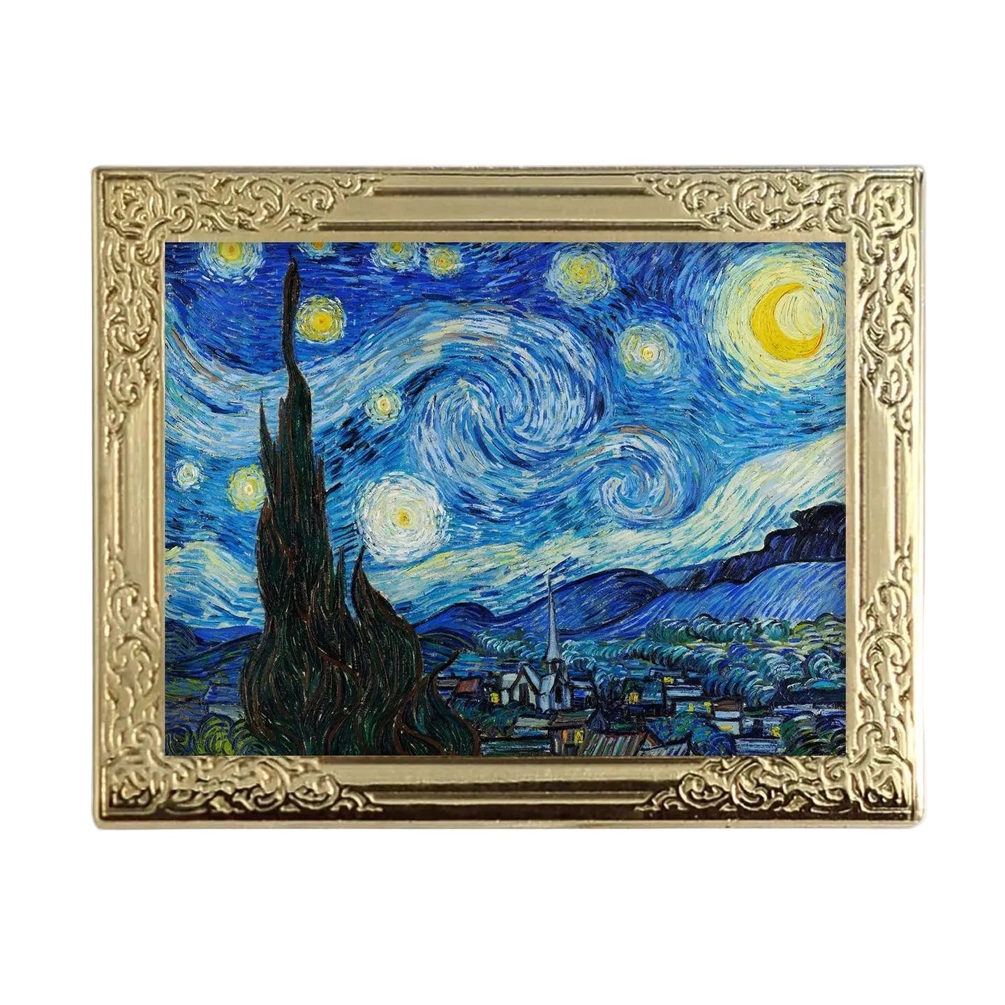 Starry Night Art Pin