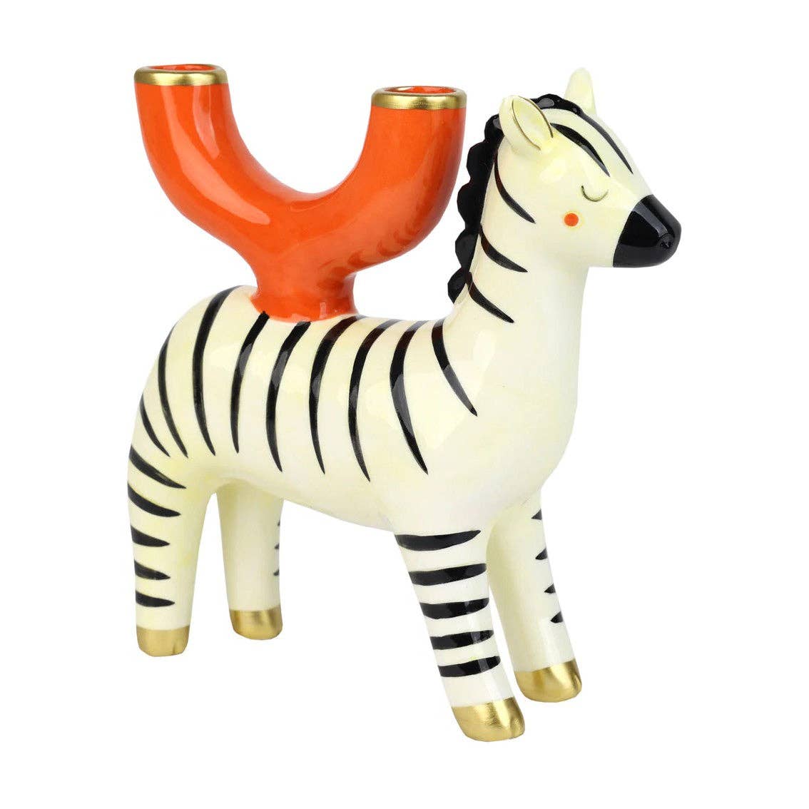 Zebra Candle Holder