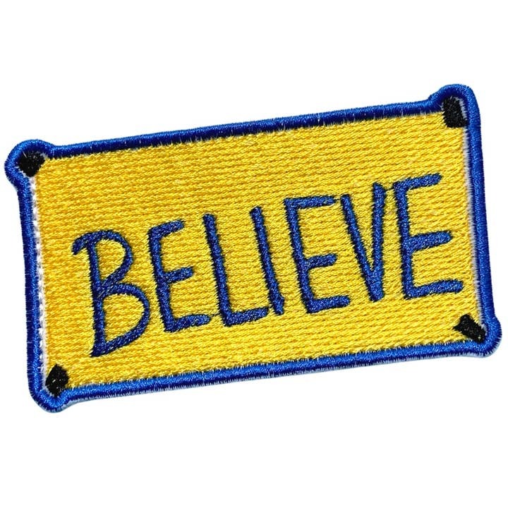 Believe Iron On Patch