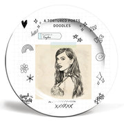Taylor Tortured Poets Doodles Plate