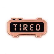 Tired Alarm Clock Enamel Pin