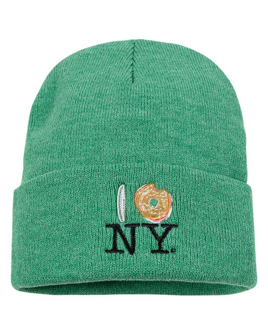 Pickle Bagel Green Beanie