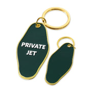 Private Jet Enamel Keychain