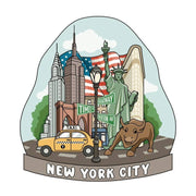 New York Collage Magnet