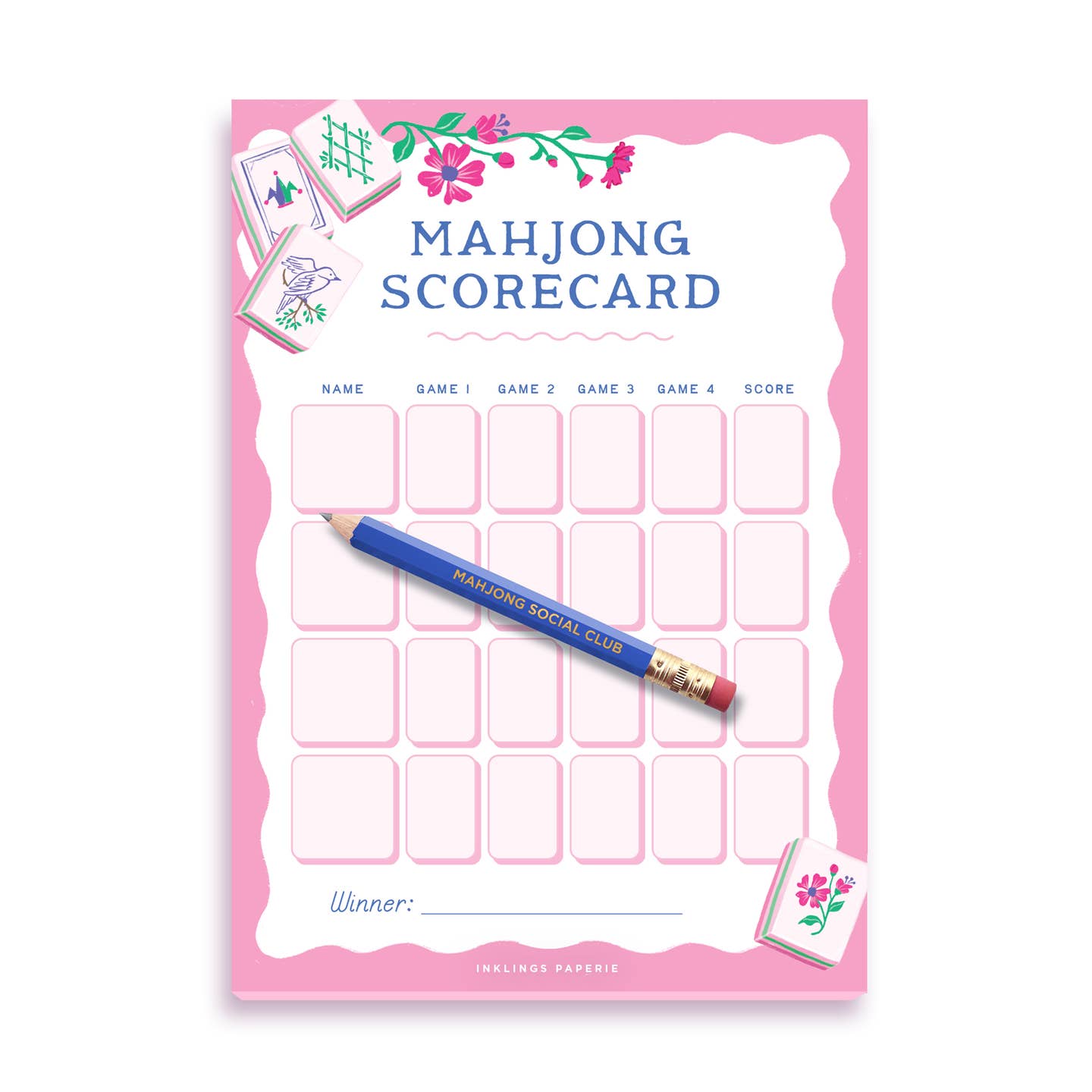 Mahjong Score Card