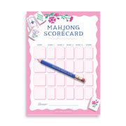 Mahjong Score Card