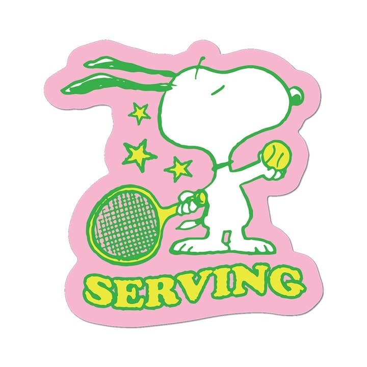 Art Sticker Serving Snoopy