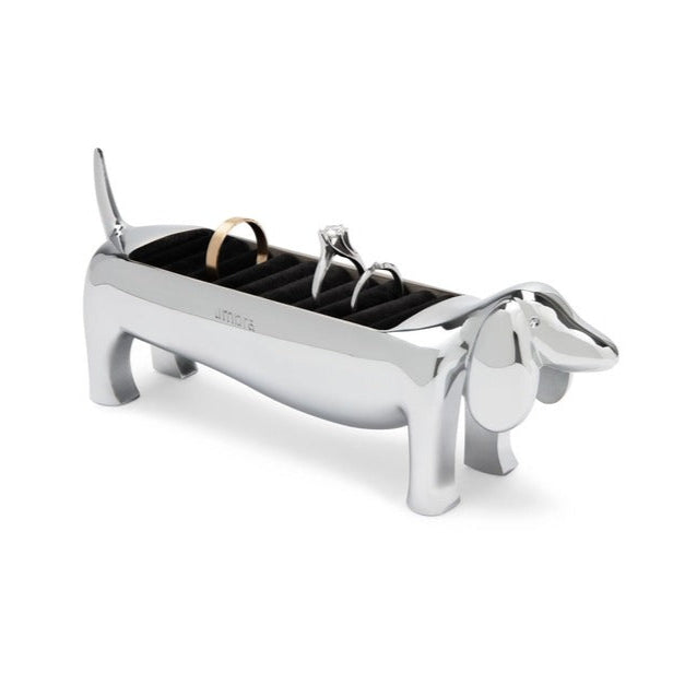 Hot Dog Ring Holder Silver