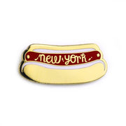 NY Hot Dog Enamel Pin