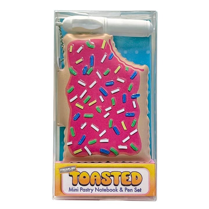 Toastie Pastry Mini Notebook Pen Set