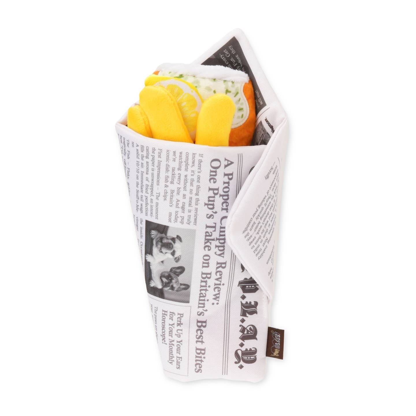 Fish And Chips Dog Toy