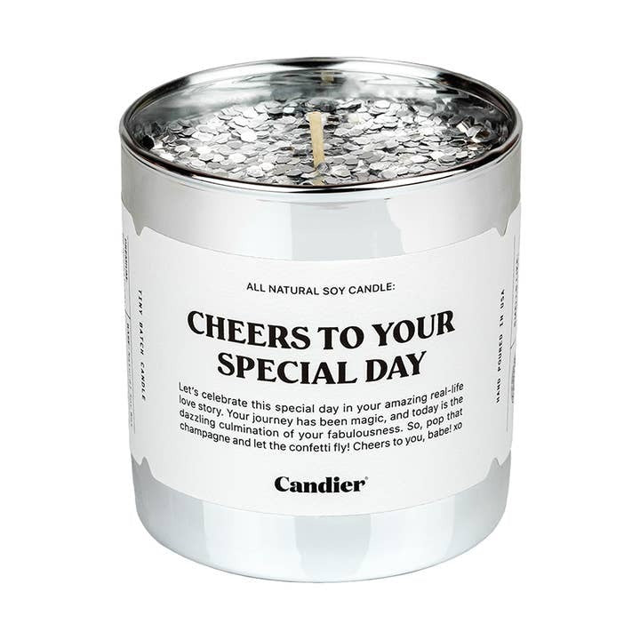 Cheers To Your Special Day Candle