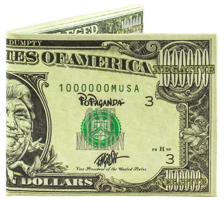Trump 1 Million Dollar Bill Paper Wallet