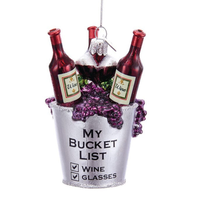 Wine Bucket List Ornament