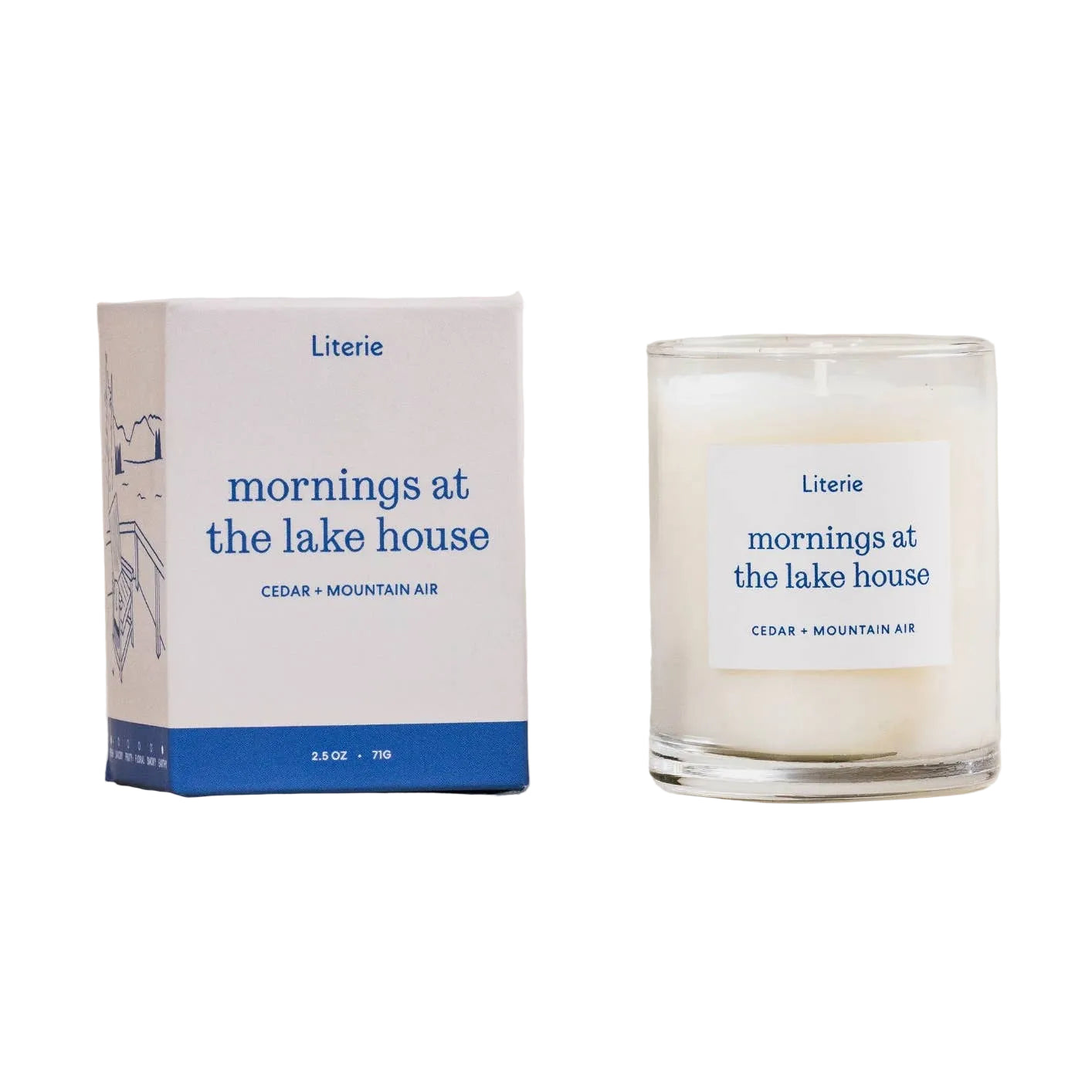Mornings At The Lake House Mini Candle