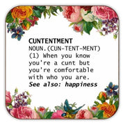 Cuntentment Coaster