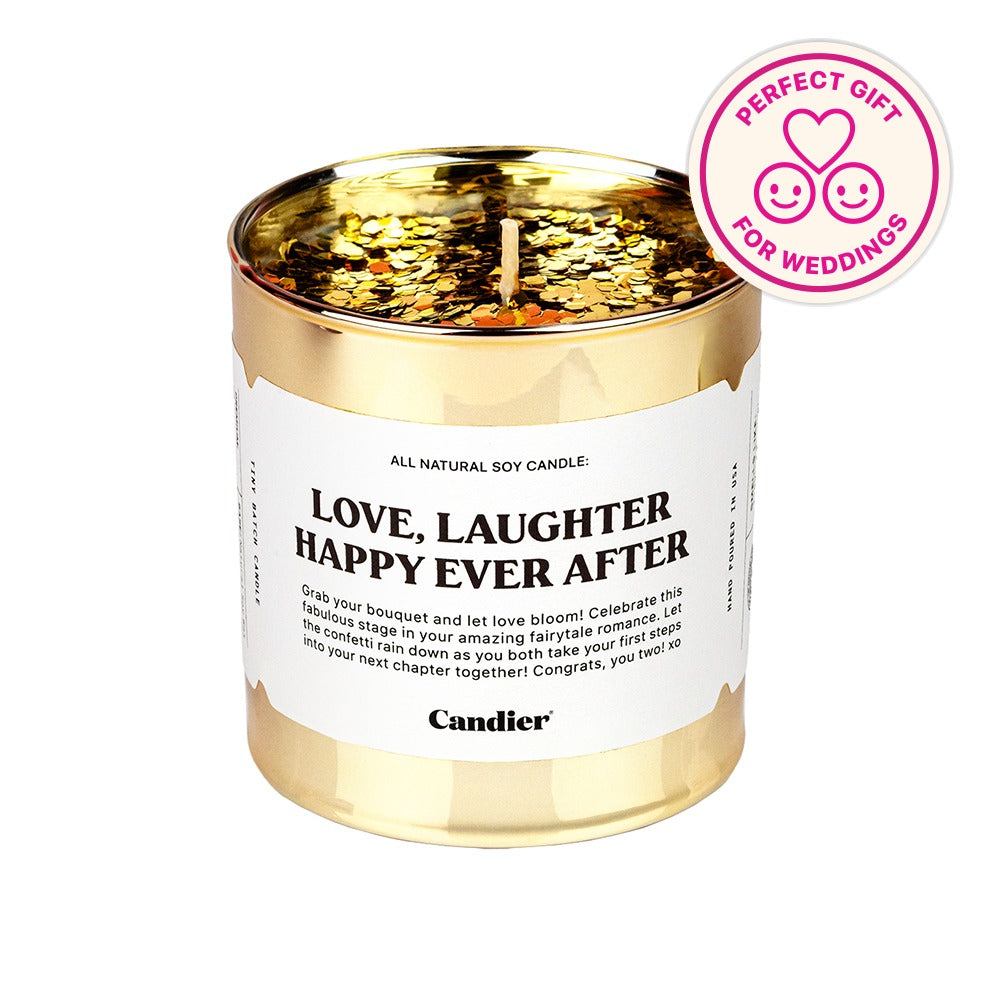 Love Laughter Happy Ever After Candle
