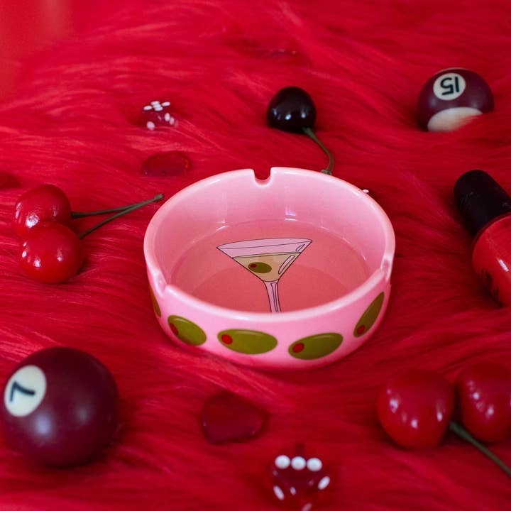 Martini Ceramic Ashtray