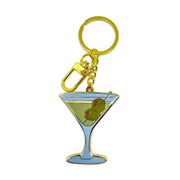 Martini Enamel Keychain