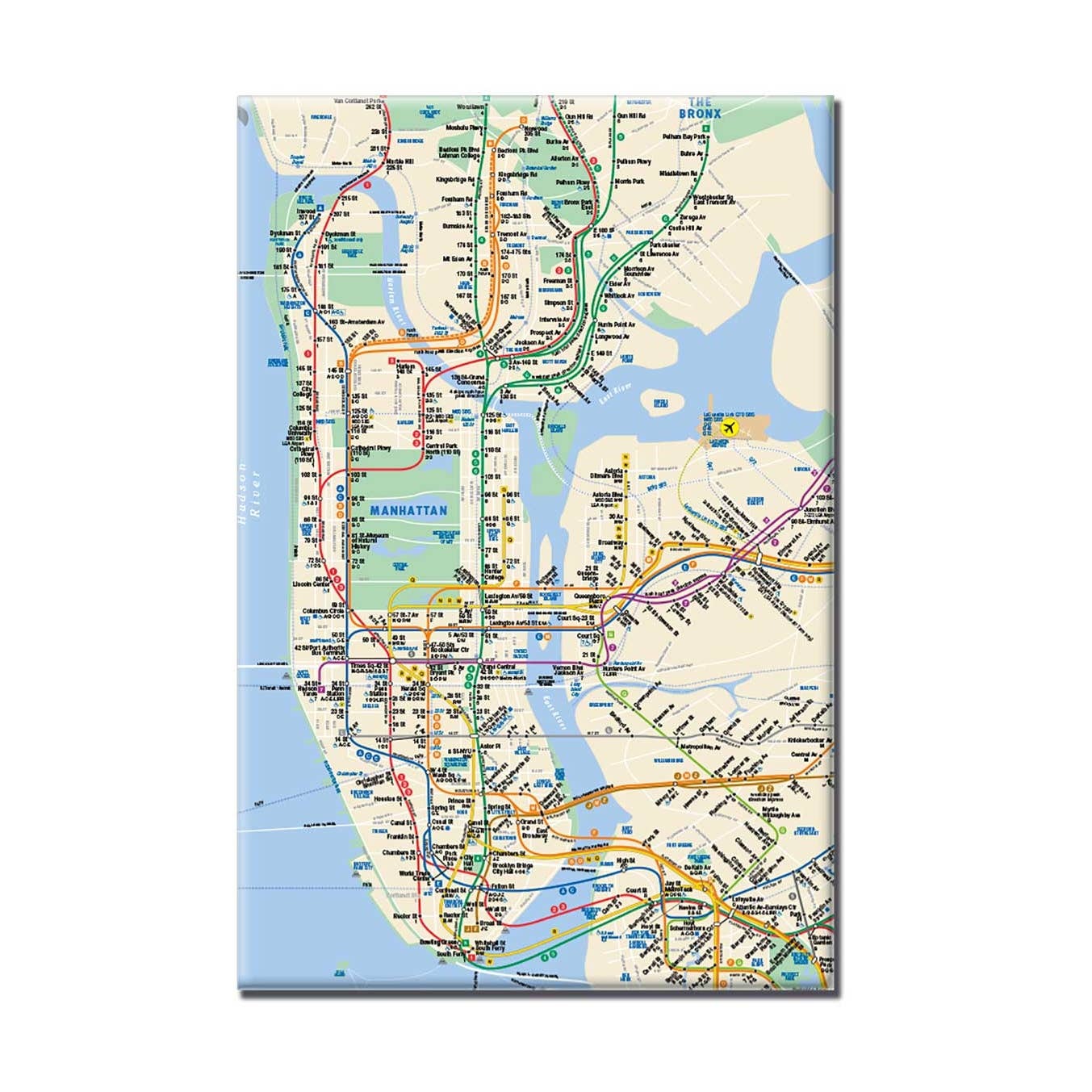 New York Subway Map Magnet