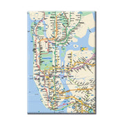 New York Subway Map Magnet