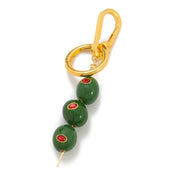 Martini Olive Gem Keychain