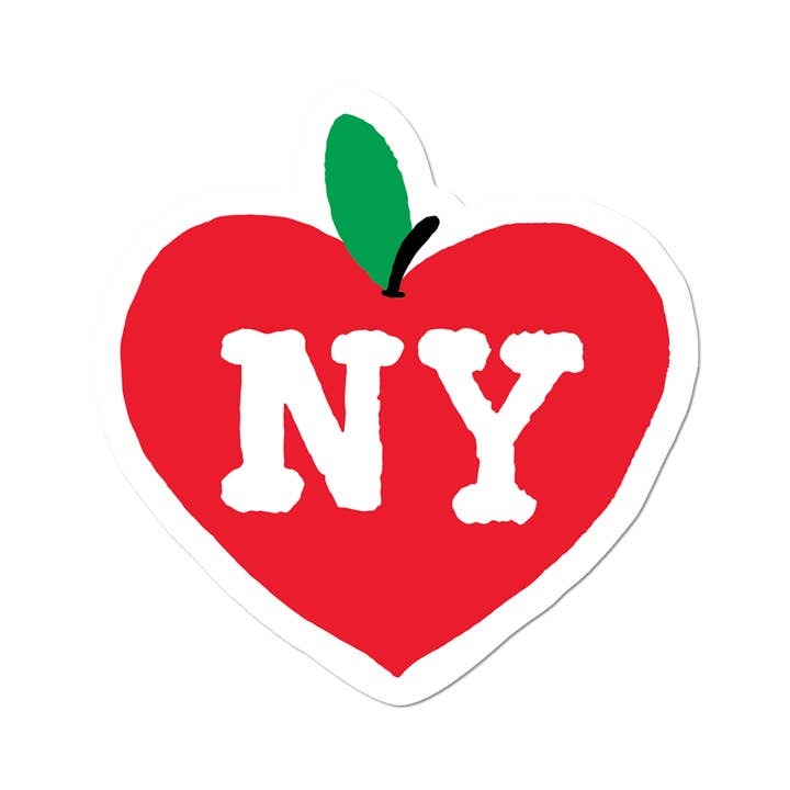 Art Sticker NY Apple