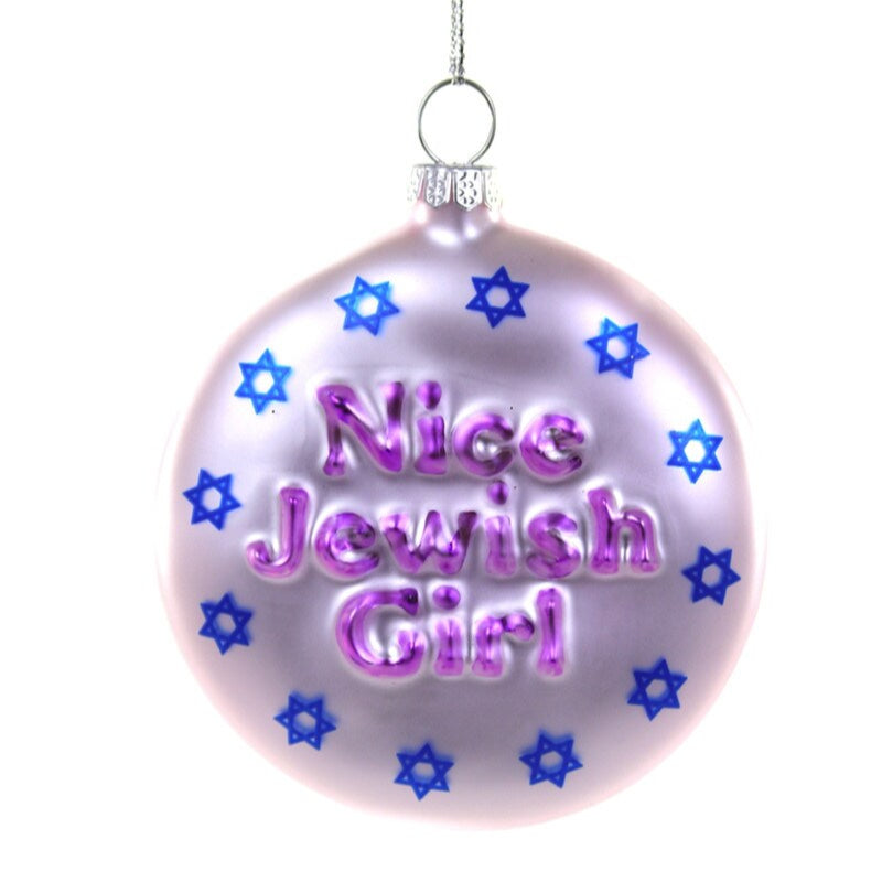Nice Jewish Girl Ornament
