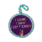 I Came I Saw Needlepoint Ornament