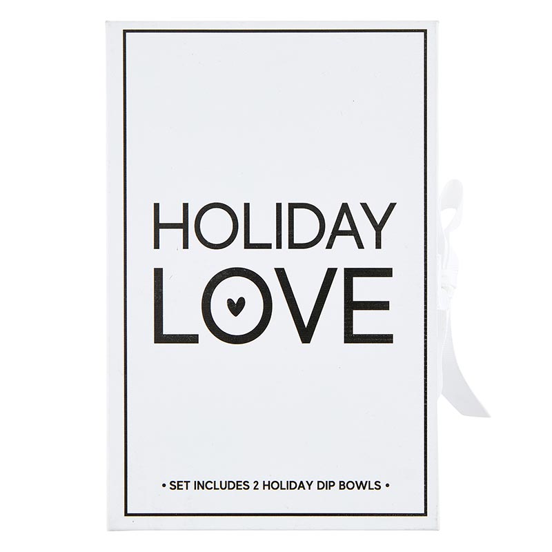 Holiday Love Dip Bowls Set