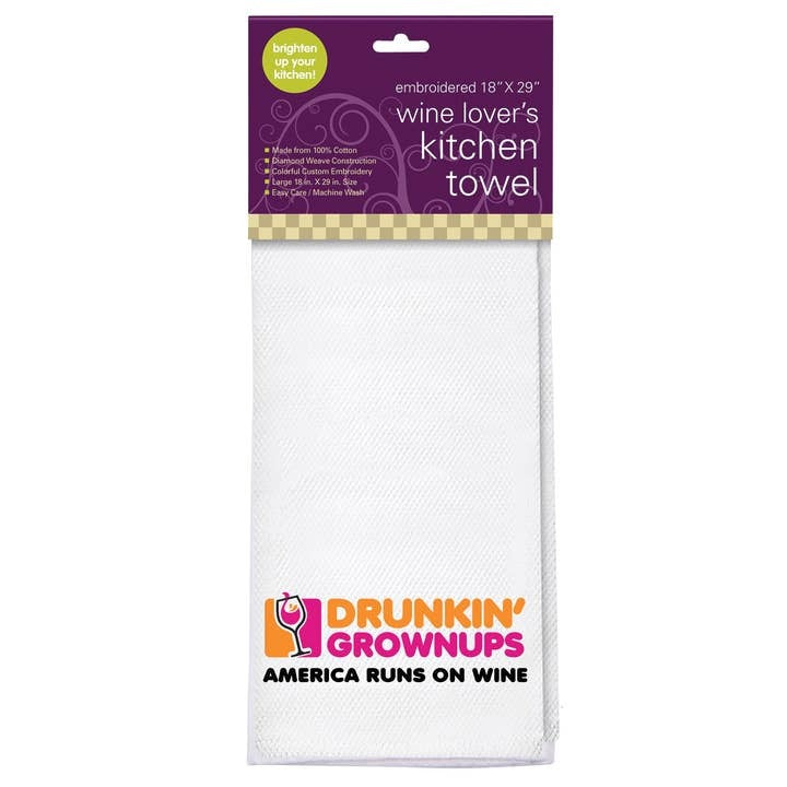 Drunkin Grownups Kitchen Towel