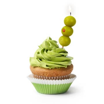 Olive Birthday Candles