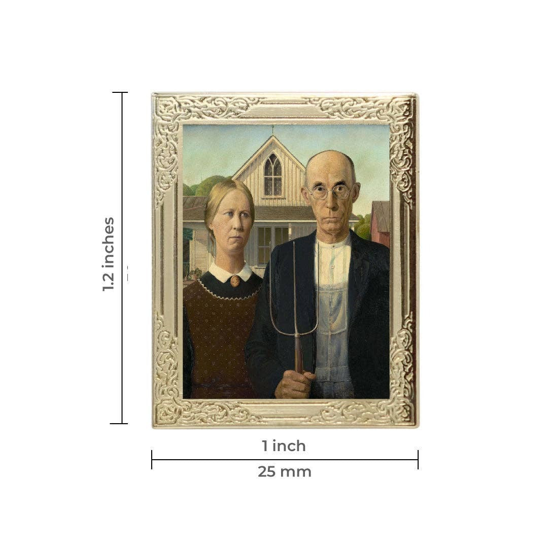 American Gothic Art Pin
