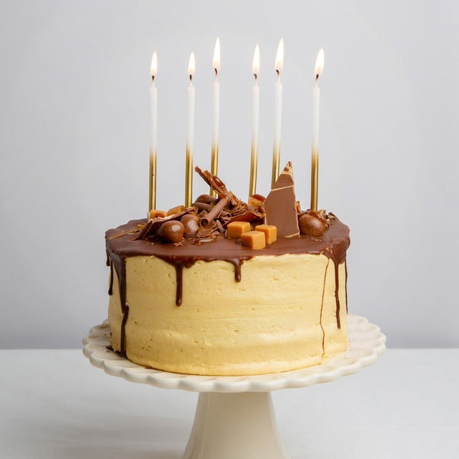 Tall Gold Candles