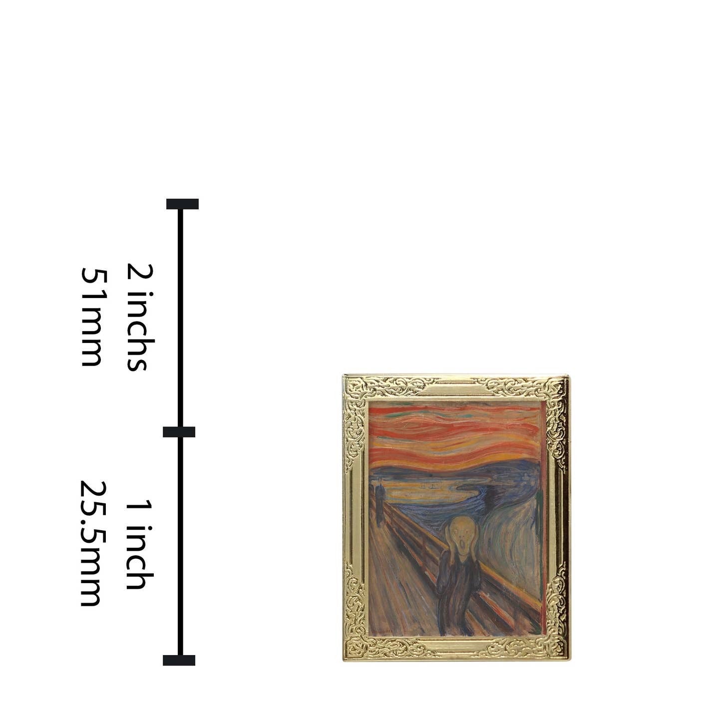 The Scream Art Pin
