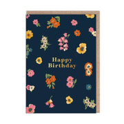 Floral Happy Birthday Card Set
