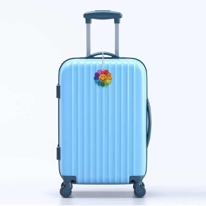 Rhinestone Flower Bag Tag