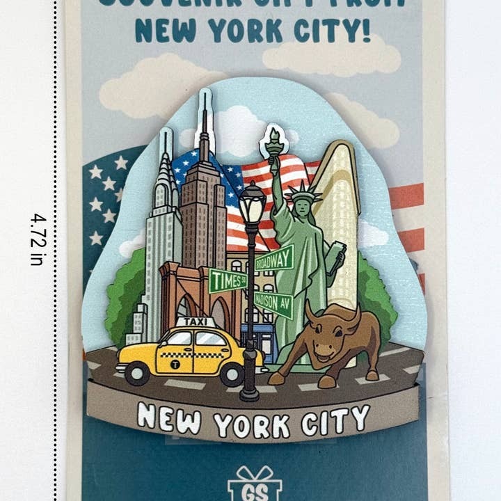 New York Collage Magnet