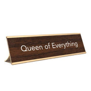 Queen Of Everything Nameplate