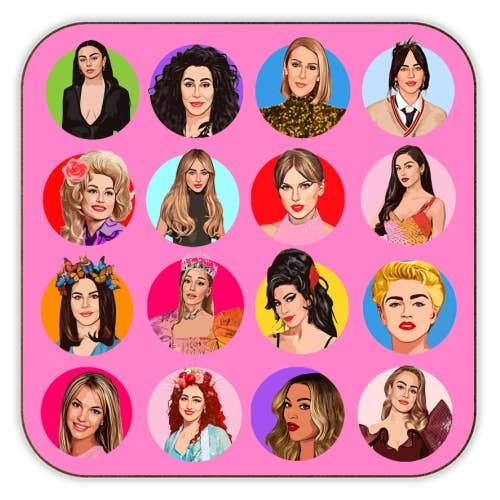 Female Music Icons Coaster