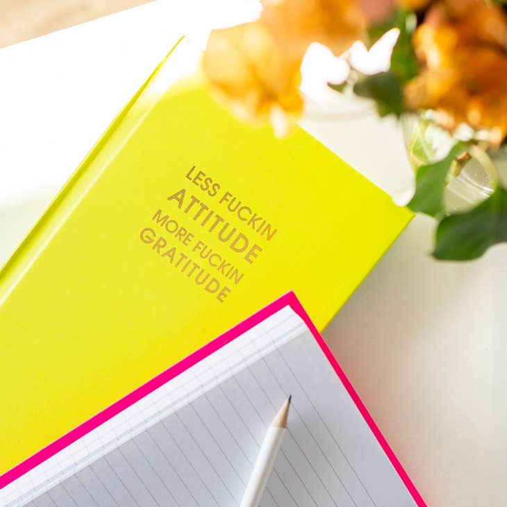 Less Attitude More Gratitude Notebook