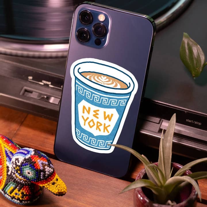 New York Coffee Cup Sticker