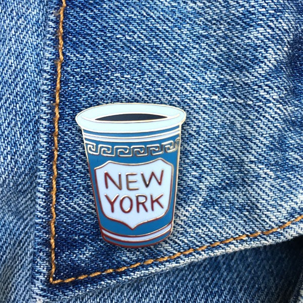 NYC Coffee Cup Pin
