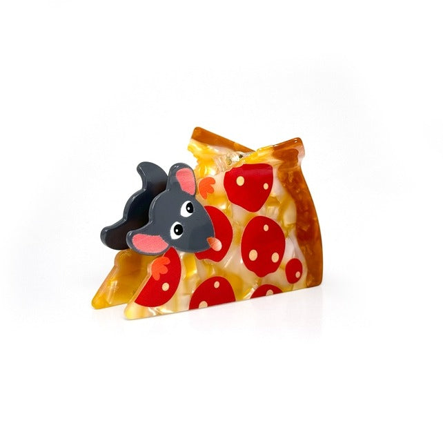 Pizza Rat Hair Clip